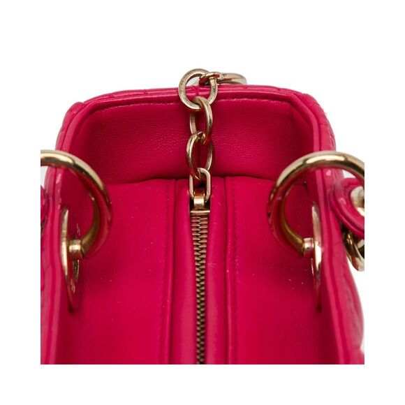 Pre Loved Dior Medium Lambskin Cannage Lady - Picture 8 of 8